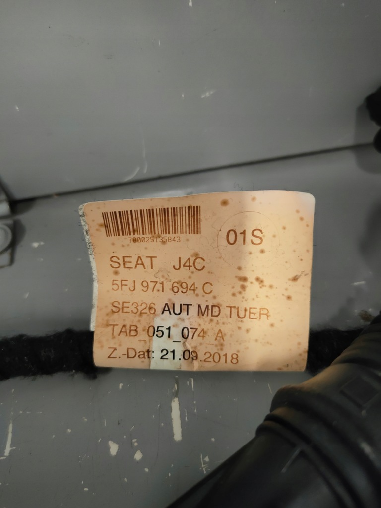 фото №9, Seat tarraco жгут электропроводка дверь правый задняя задняя 5fj971694c