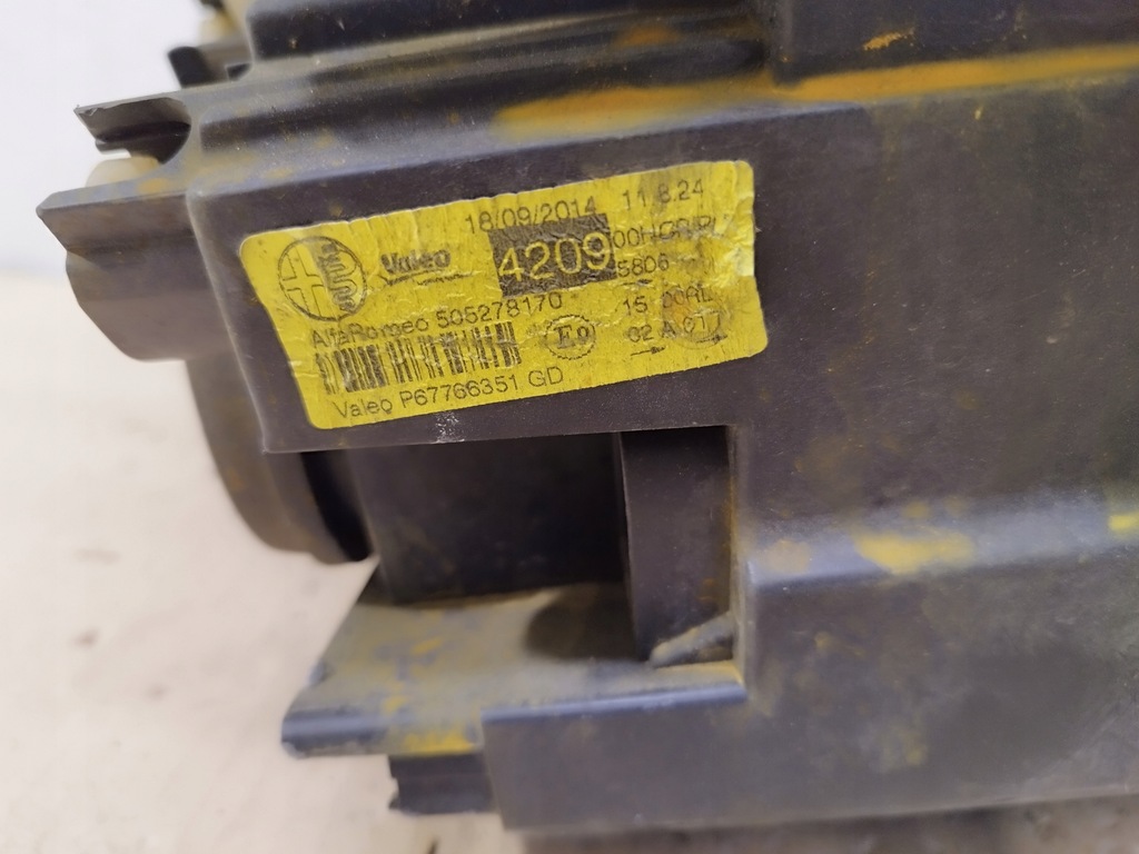 фото №11, Лампа левая перед передняя alfa romeo mito тёмный середина 2008-2016 angielska