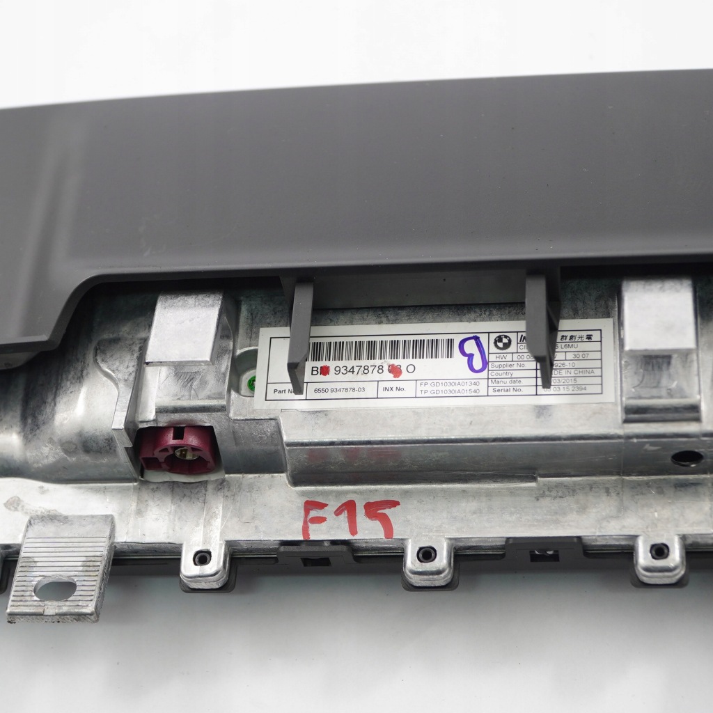 Bmw x5 f15 центральний дисплей монітор панелі приладової панелі 10,25" 9347878 Доставка