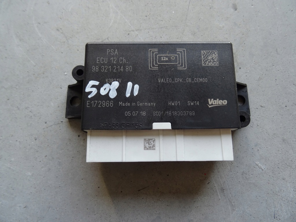 фото №1, Модуль pdc парковки peugeot 508 ii