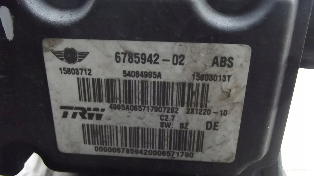 фото №2, Насос гальмівна abs mini cooper r55 r56 6785942