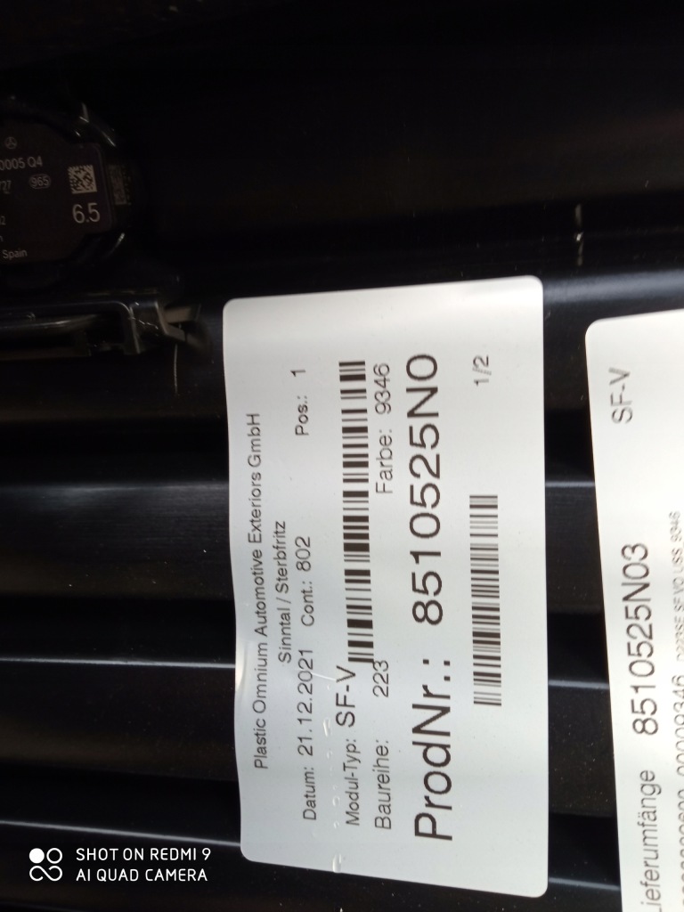 фото №13, Mercedes-benz оригинальный номер a2238802600 бампер передний