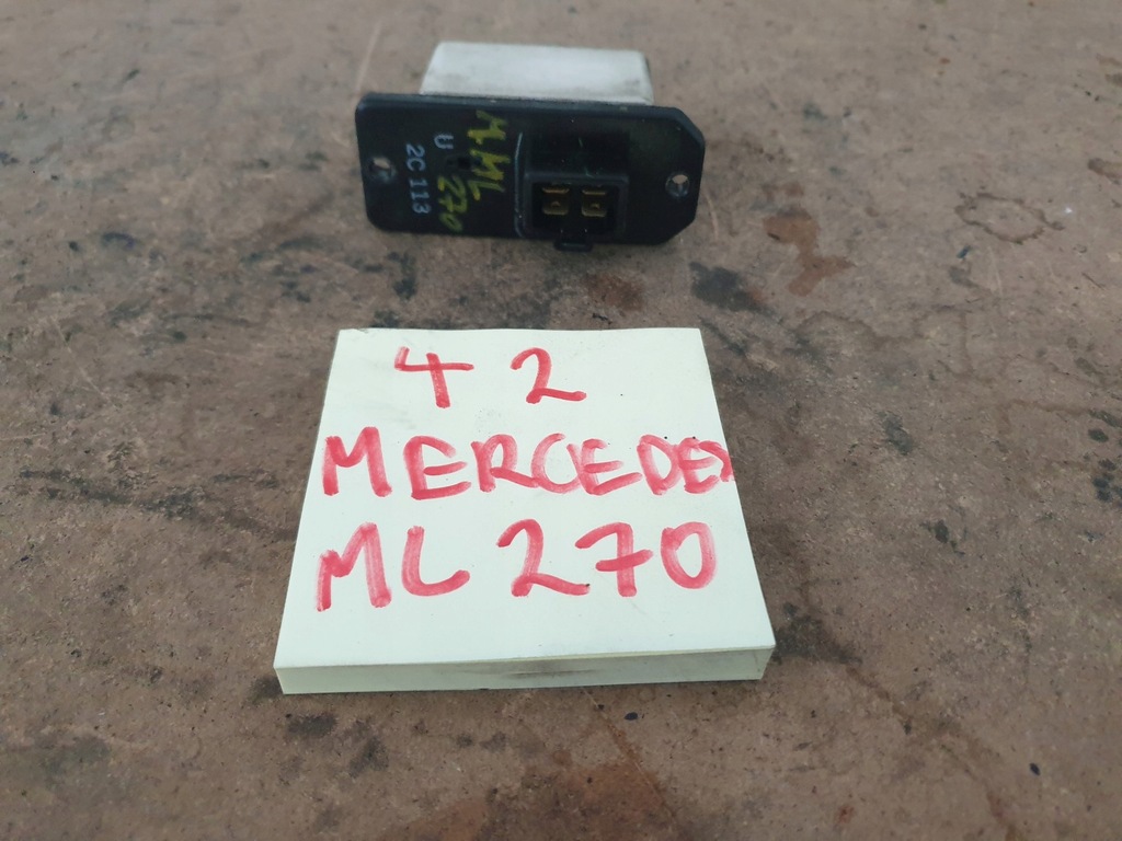 фото №1, Mercedes ml 270 w163 резистор резистор вентилятор
