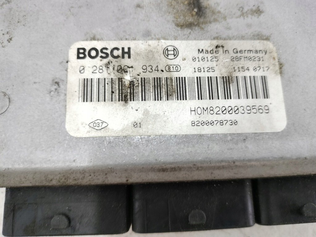 фото №7, Бортовой компьютер двигателя renault 0281001934 8200039569