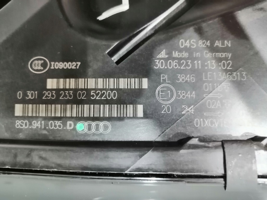 фото №8, Лампа левая передняя перед audi tt 8s hal 8175