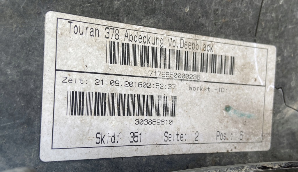 Бампер перед передній vw touran ii 15- 2015- 5ta Недорого