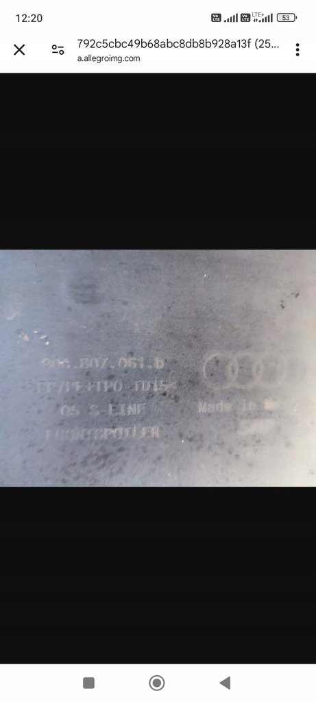 фото №12, Бампер решётка радиатора audi q5 ii sq5 80a s-line перед хороший оригинальный номер