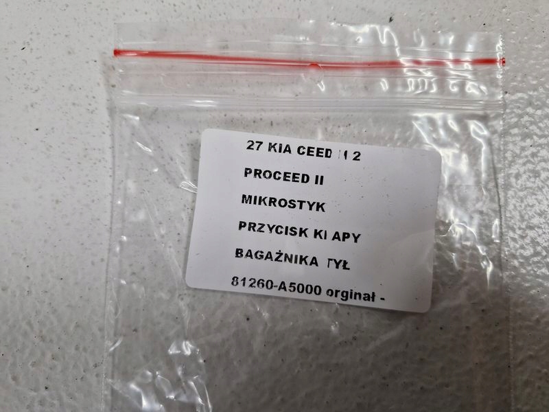 фото №6, Kia proceed pro ceed 2 ii мікровимикач кнопка кришки багажника задня задній
