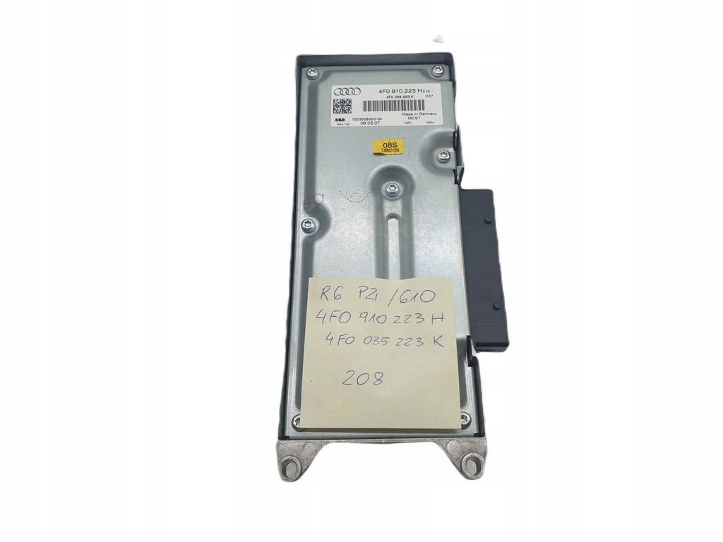 фото №1, Усилитель радио audi a6 s6 c6 4f0910223h