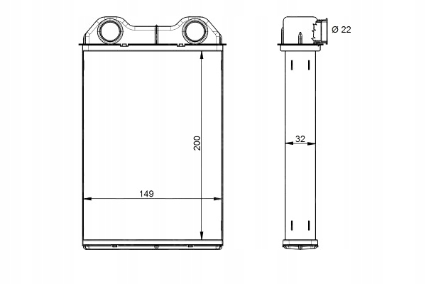 фото №6, Nrf 54341 теплообмінник тепла, обігрівач салону