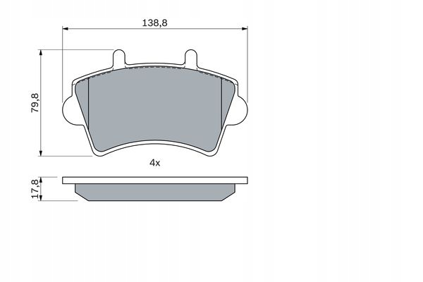 фото №8, Bosch 986 494 031 набор тормозных колодок тормозных, тормоза дисковые
