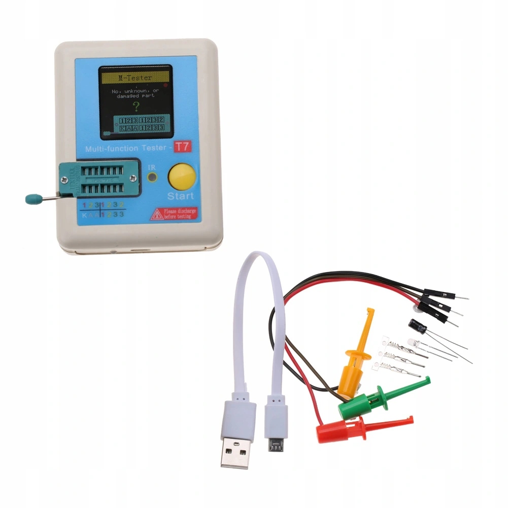 Измеритель tranzystorów lcr-t7 tft 3.7v 300ma с Разборки