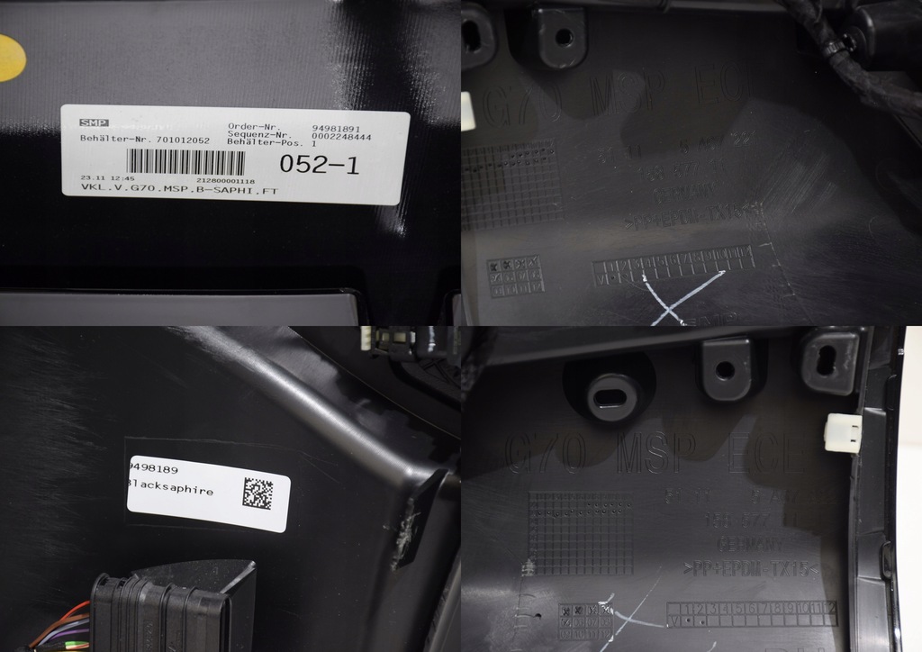 фото №15, Bmw 7 g70 бампер перед m-pakiet 6 pdc 475 black sapphire