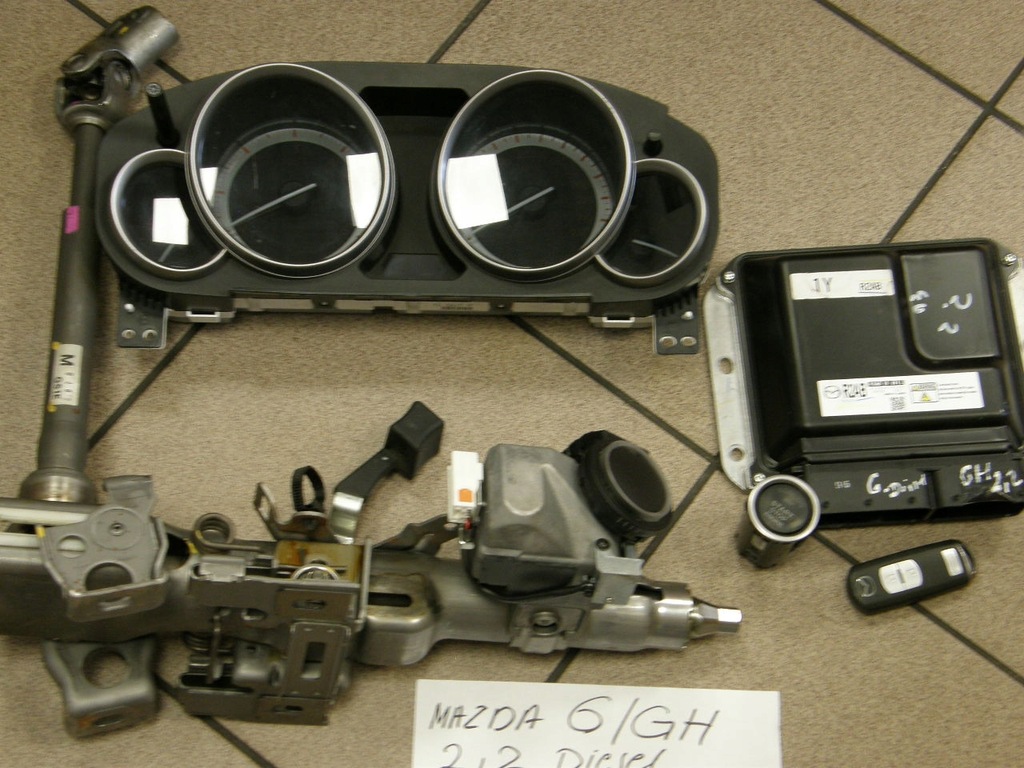 фото №5, Бортовий комп'ютер лічильник замок запалювання mazda 6 gh 2,2 дизель