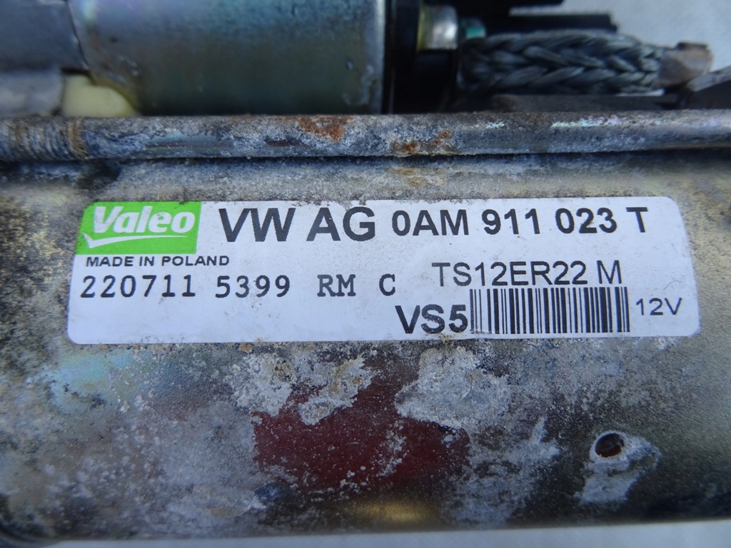 фото №7, Стартер valeo 0am911023t vw golf vi 1.4 tsi cav