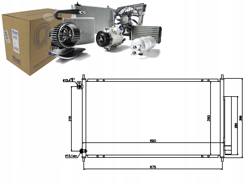 фото №1, Конденсатор кондиціонера honda accord vii 2.4 vtec e