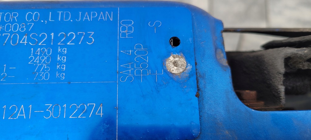 фото №7, Honda jazz ii 01r- капот крышка двигателя b520p