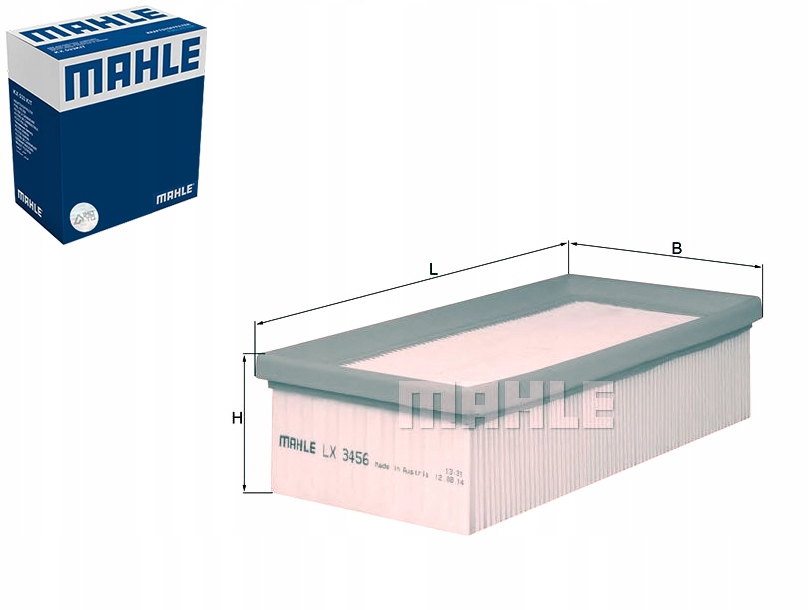 фото №1, Mahle фильтр воздуха citroen c-elysee 1.2 vti 72