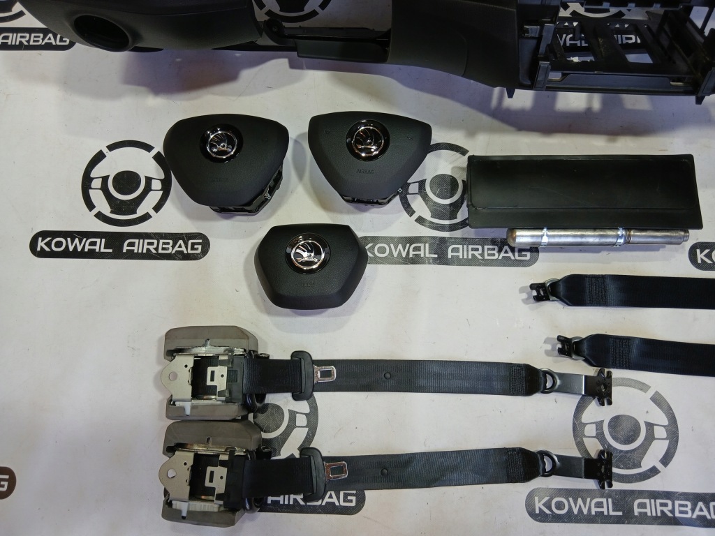 фото №6, Skoda superb 3 iii приборная панель консоль подушка безопасности подушки безопасности ремни оригинал nowa