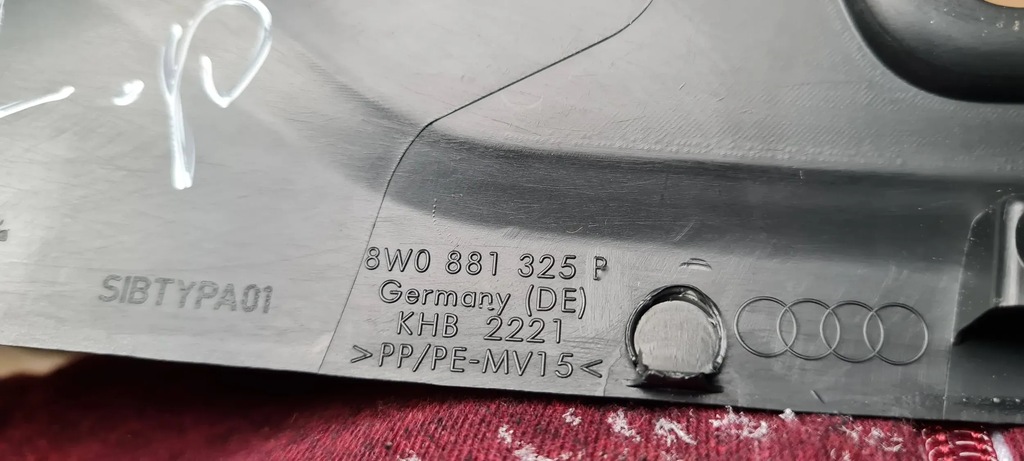 фото №16, A5 8w защита сиденье накладка левая левый перед 8w0881325p a4 b9 8w