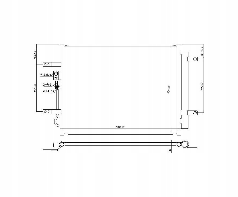 фото №1, Hyundai ioniq plug-in 16 - конденсатор радіатор кондиціонера