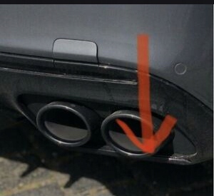 фото №4, Молдинг бампера задняя amg polift w205 pod выхлоп