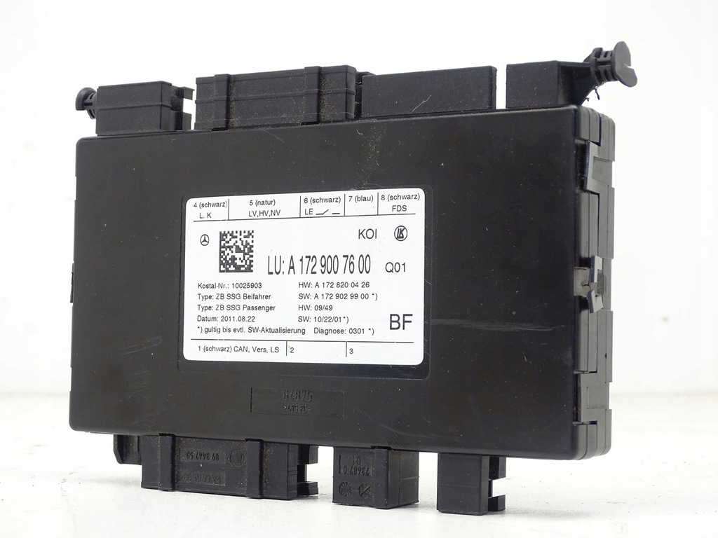 фото №1, Блок керування модуль сидіння перед правий mercedes cls ii slk r172 a1729007600