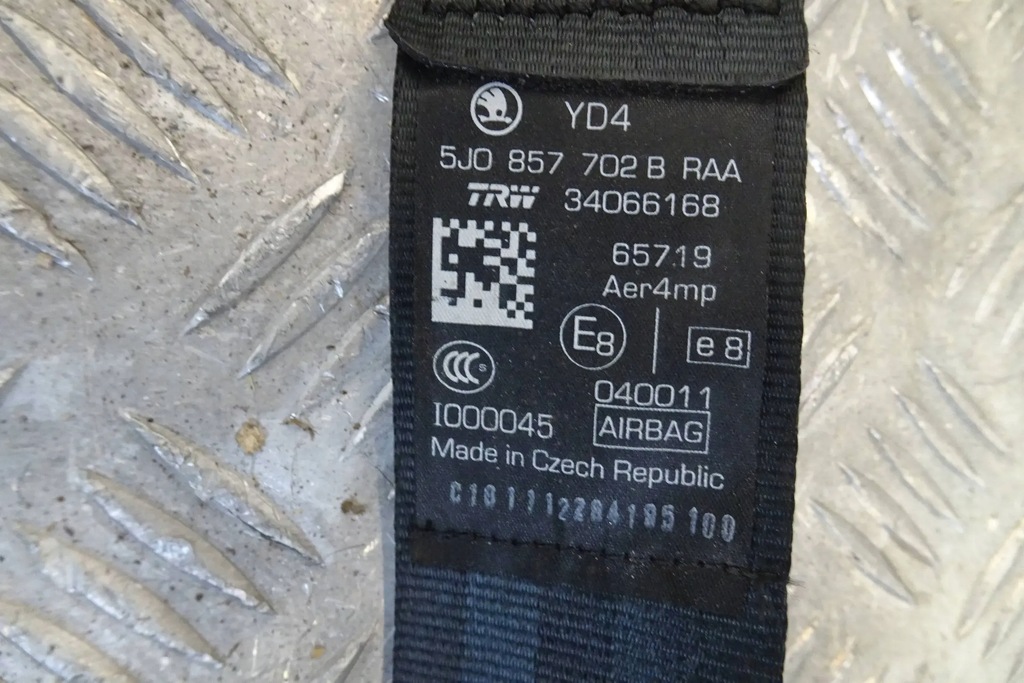 фото №4, Skoda fabia ii roomster - pas безопасности правый перед