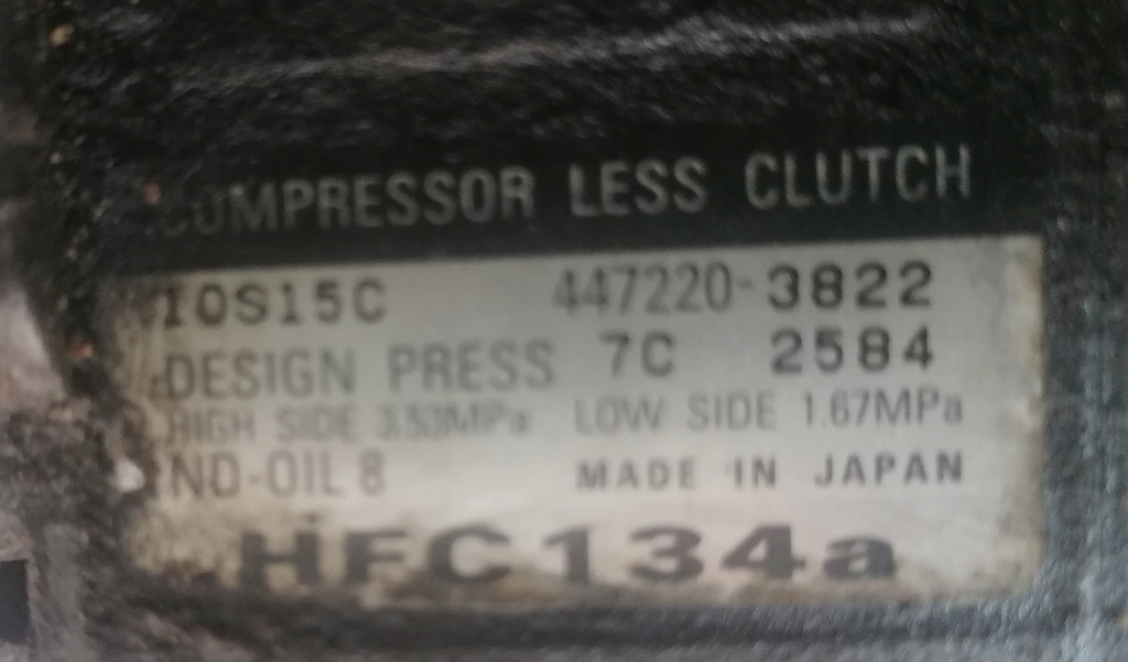 фото №6, Chrysler pt cruiser 2.0 16v компресор кондиціонера 4472203822 10s15c