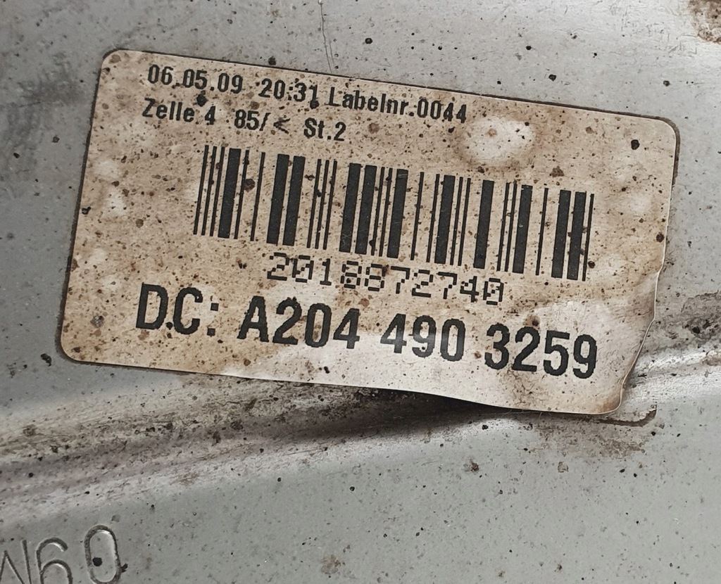 фото №6, Гаситель конечный выхлоп левый mercedes glk x204