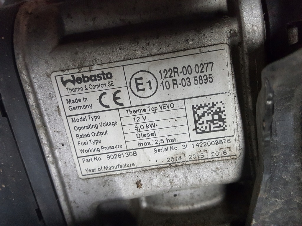 фото №7, Vw sharan 7n 10-15r alhambra 2 ii webasto обогреватель стояночный 7n0815065t