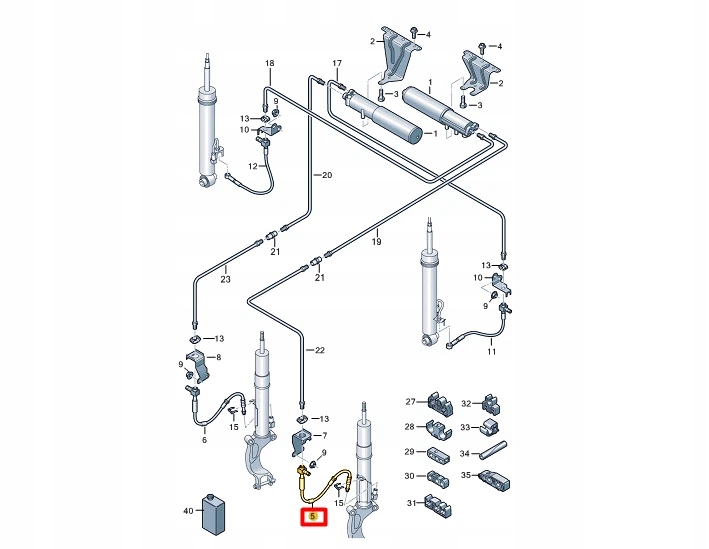 фото №10, Audi rs4 b9 передняя часть left шланг труба 8w0616711 oem