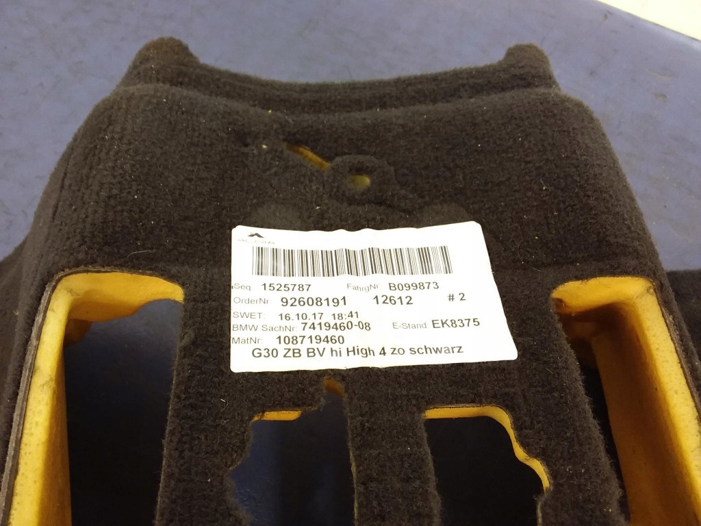 фото №9, Bmw 5 g30 килимок обшивка підлога перед задня