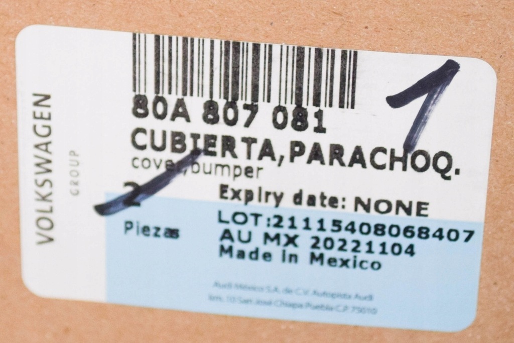 фото №7, Audi q5 fy верхний защита радиатора 80a807081 nowa оригинальная 2018