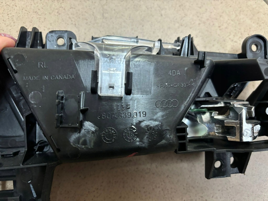 фото №4, Ручка внутрішня двері права ліва перед tył+głośnik високочастотний audi q5