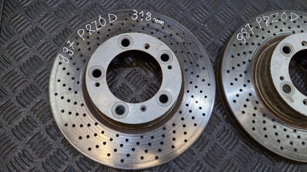 фото №7, Супорт перед лівий + правий brembo + гальмівні диски 318 porsche boxster cayman s 987