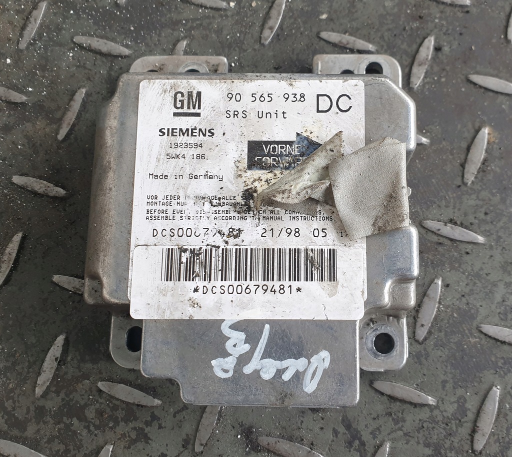 фото №1, Датчик модуль подушка безопасности omega b 90565938dc