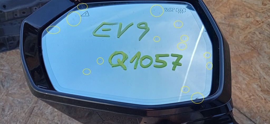 фото №10, Kia ev9 mv 23- зеркало левая 17 pin оригинал eu 87610-do240