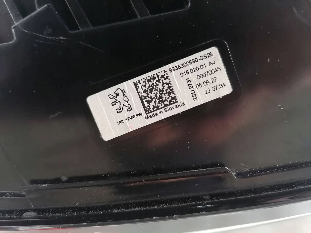 фото №8, Peugeot 308 iii t10 hb 21- задняя левая lama задняя w крышка оригинал europa