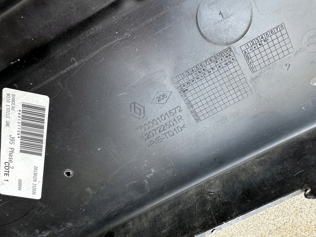 фото №11, Молдинг накладка бампера перед renault scenic iii