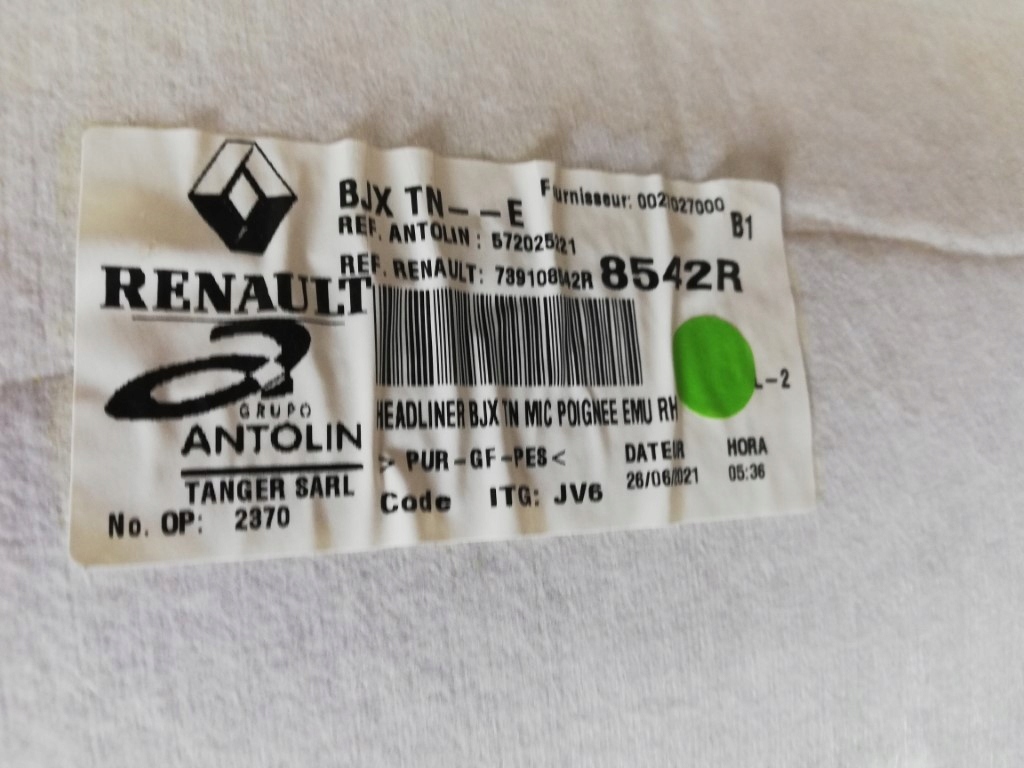 фото №6, Стеля dacia sandero iii anglik 739108542r