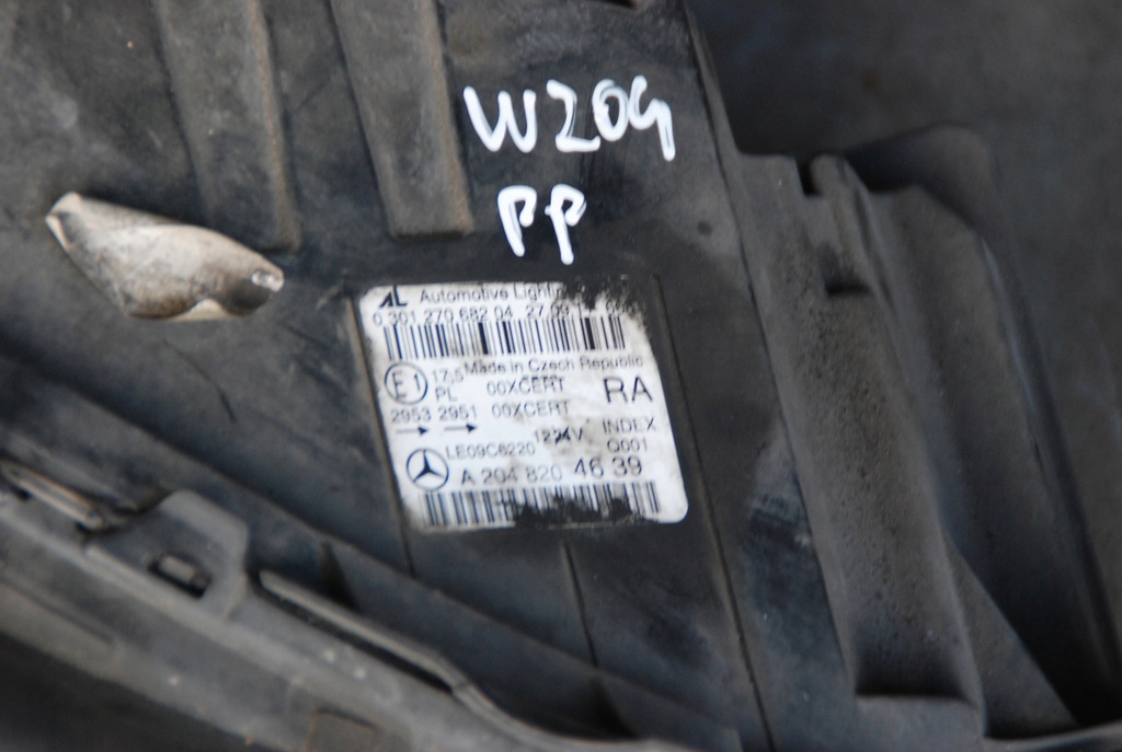 фото №9, Фара лампа l / p bi ксенон mercedes c 204 lift