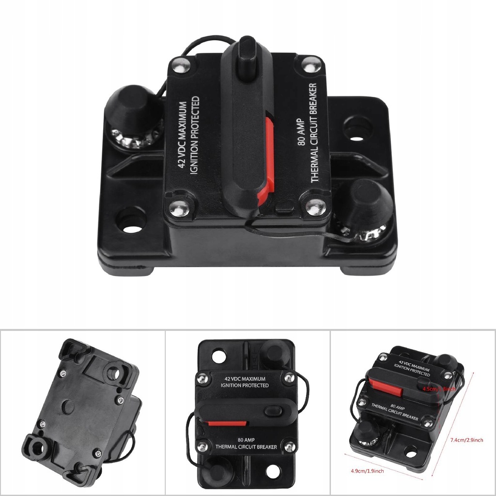 фото №10, Dc12v автомобильный предохранитель автоматический 80a