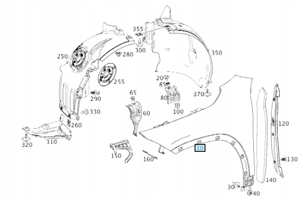 фото №1, Крила передній mercedes b klasa w247 19-