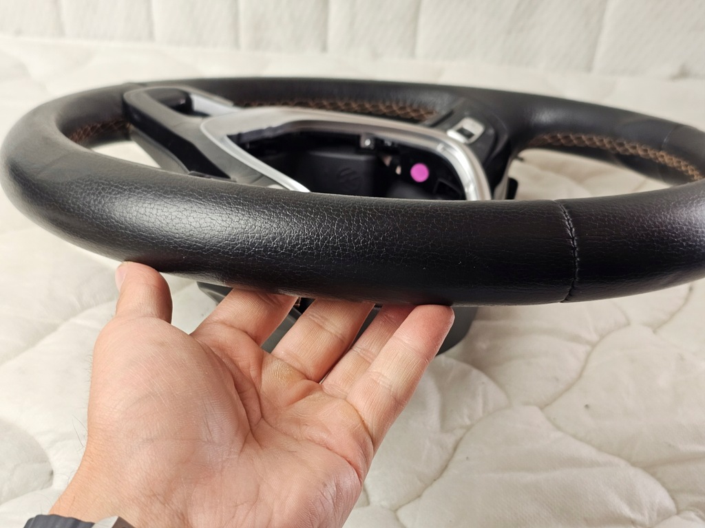 фото №9, Воздуховод кожа мультифункция нитка оранжевая vw t6 multivan 7e0419091q