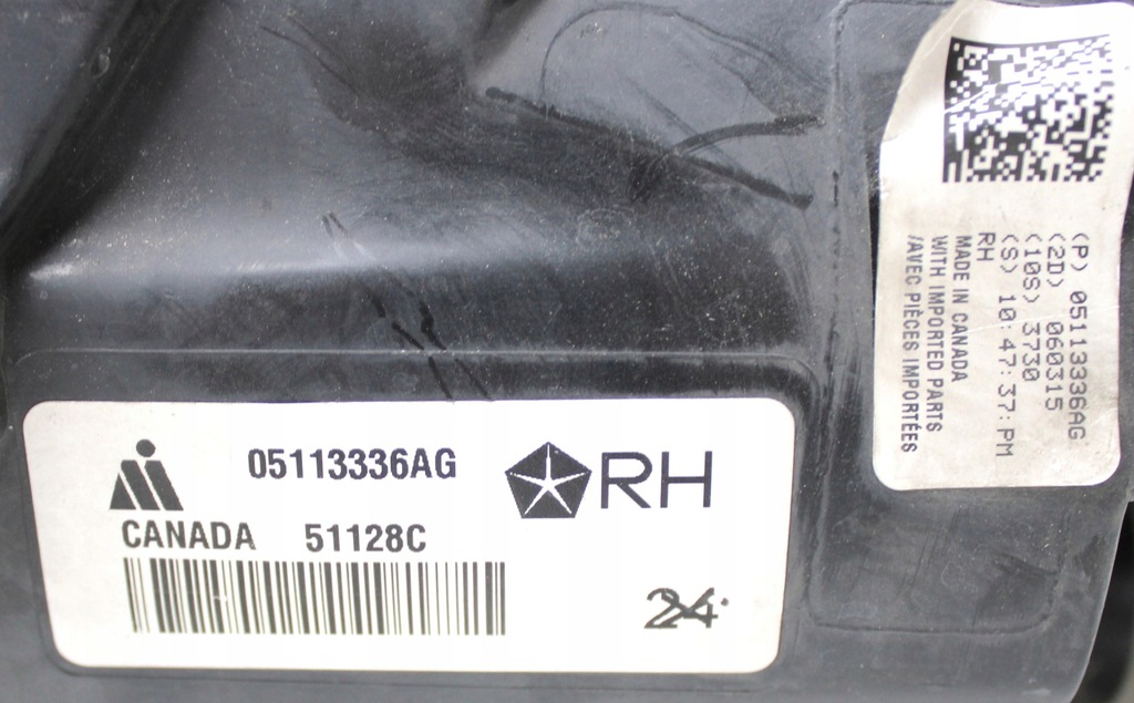 фото №9, Chrysler voyager лампа правая перед передняя eu org 05113336ag