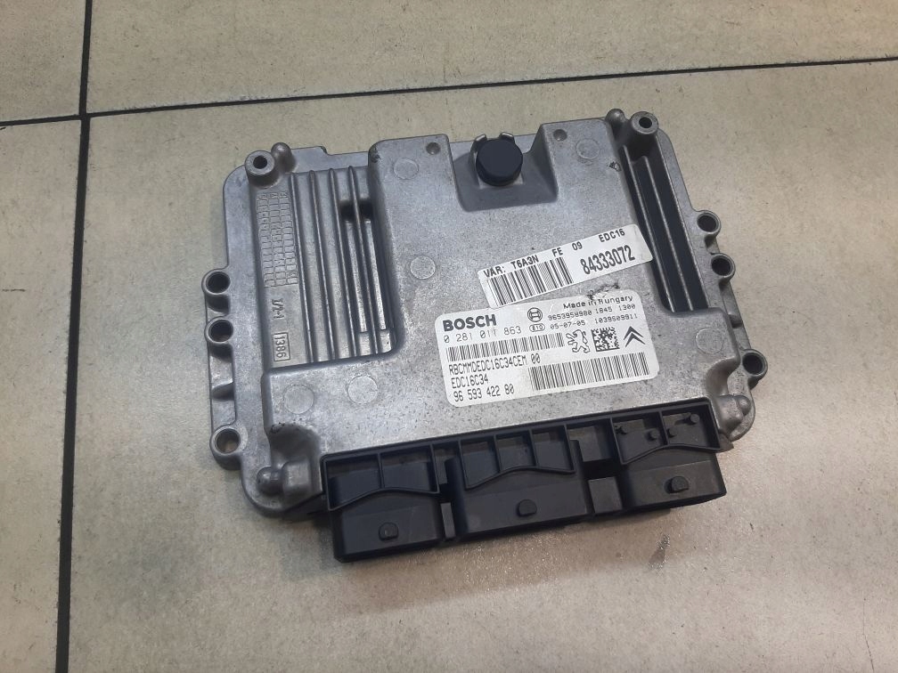 фото №8, Блок управления двигателя peugeot 307 1.6 hdi fl 0281011863