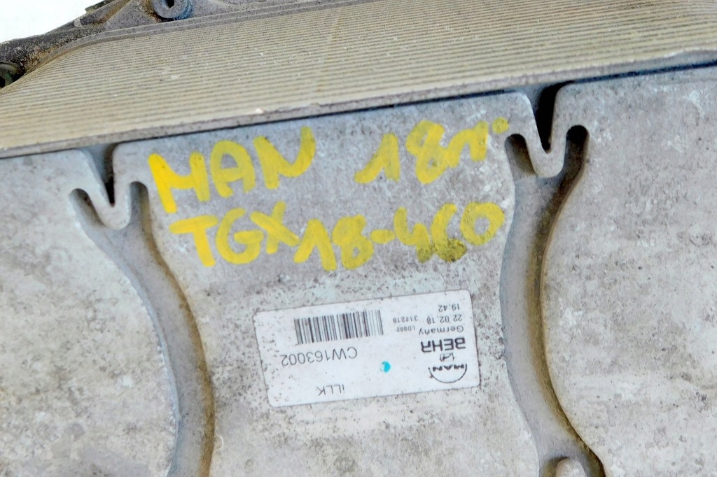 фото №8, Man tgx lift 2018r 460km euro 6 радіатор оливи cw163002