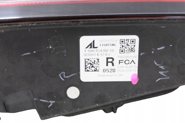 фото №10, Chrysler pacifica 17- лампа правая задняя w крышка