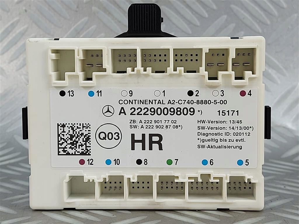 фото №1, Модуль блок управления дверь задняя mercedes s-klasa w222 14-17 r